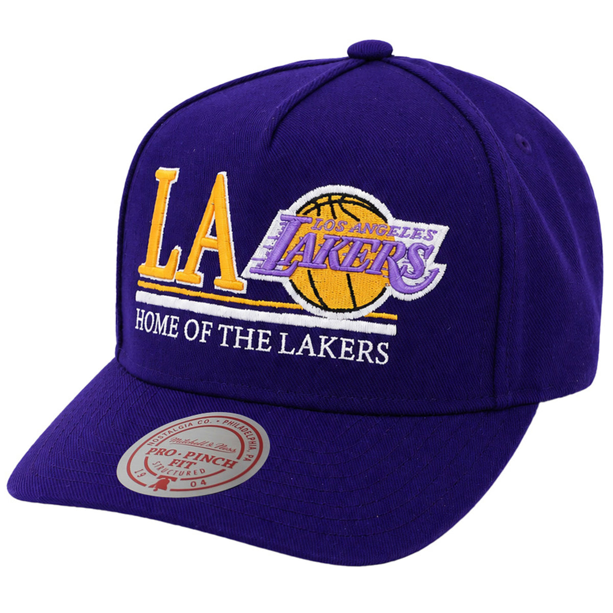 Mitchell & Ness NBA Los Angeles Lakers Home Of Pro Pinch Purple Cap