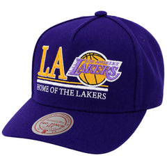 Mitchell & Ness NBA Los Angeles Lakers Home Of Pro Pinch Purple Cap
