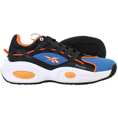 Reebok Solution Mid Kids Black/Blue Basketball Shoes