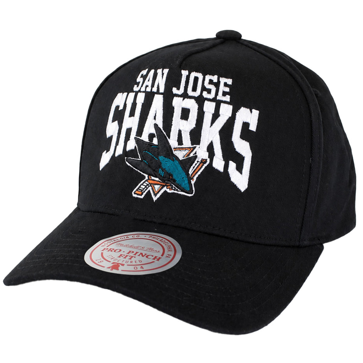 Mitchell & Ness NHL San Jose Sharks Big Time Pro Black Cap
