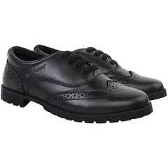 Hush Puppies Eadie Kids Black Shoes
