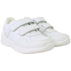 Hush Puppies Marling Easy Kids White Trainers
