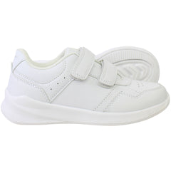 Hush Puppies Marling Easy Kids White Trainers