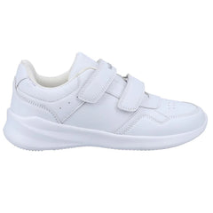 Hush Puppies Marling Easy Kids White Trainers