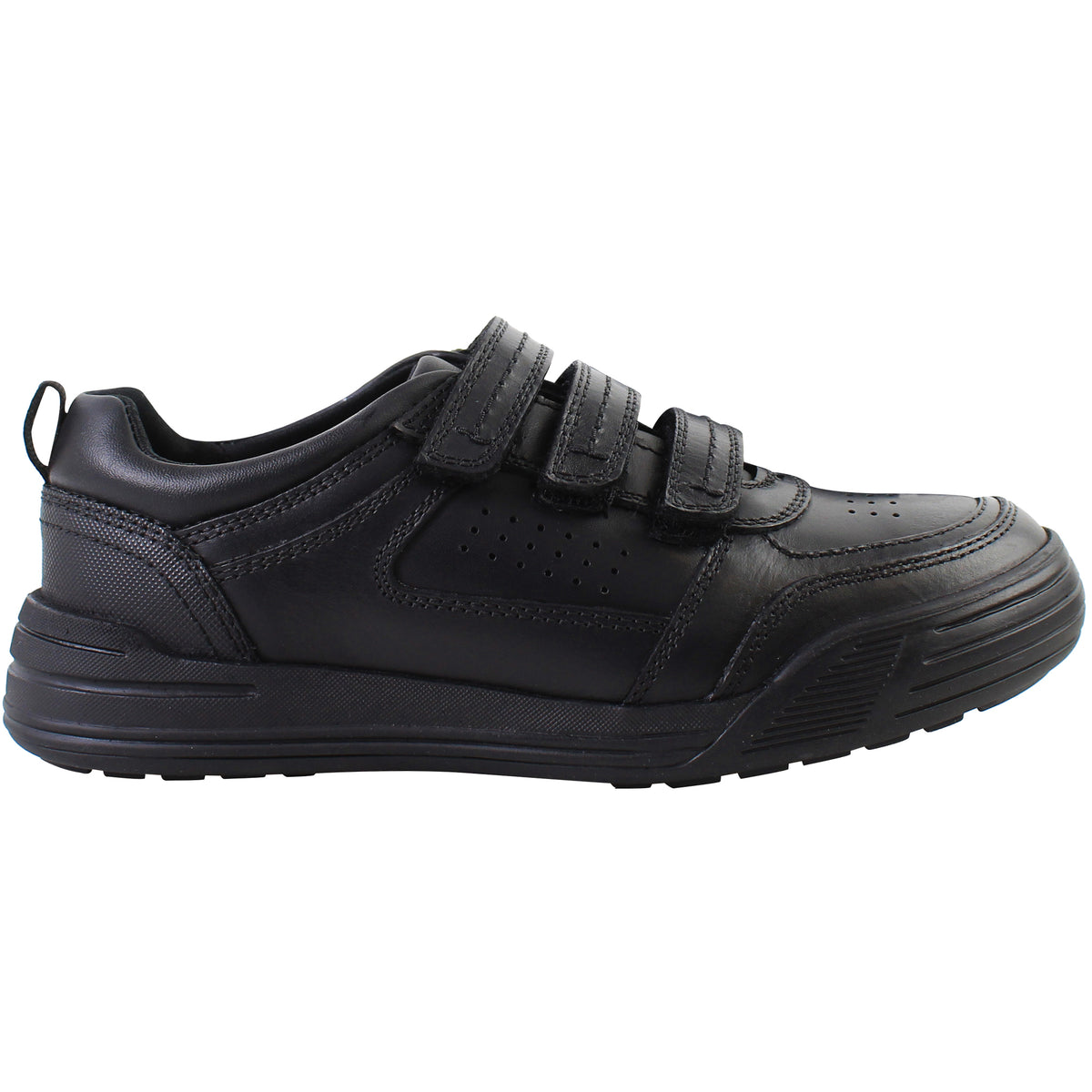 Hush Puppies Scott Kids Black Trainers