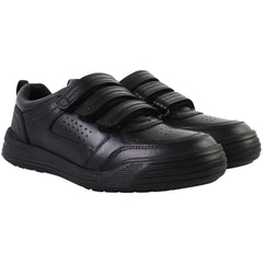 Hush Puppies Scott Kids Black Trainers