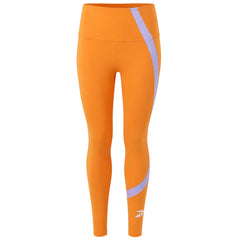Reebok WOR Big Logo Womens Orange Leggings