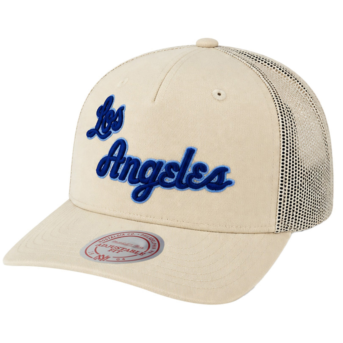 Mitchell & Ness NBA Los Angeles Lakers Evergreen Trucker Off White Cap