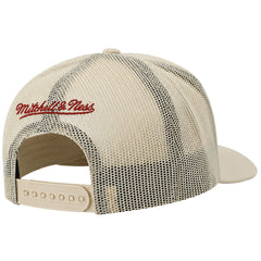 Mitchell & Ness NBA Miami Heat Evergreen Trucker Off White Cap