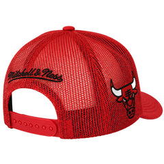 Mitchell & Ness NBA Chicago Bulls Satin Trucker Red Cap