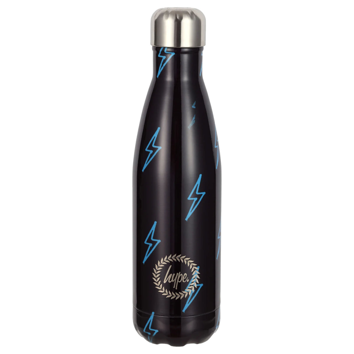 Hype 500ml Lightning Black/Blue Thermal Water Bottle