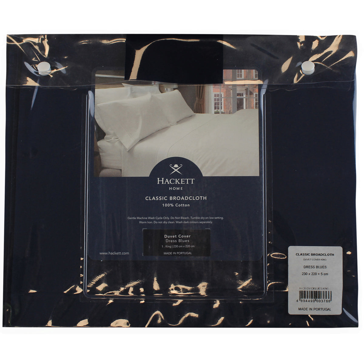 Hackett Classic Broadcloth Navy Duvet Cover King