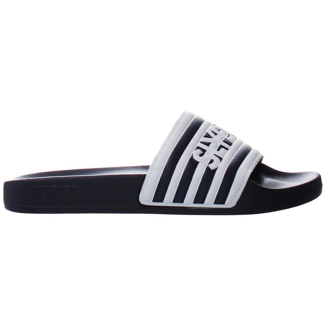 Slydes Heritage Mens Navy/White Sliders