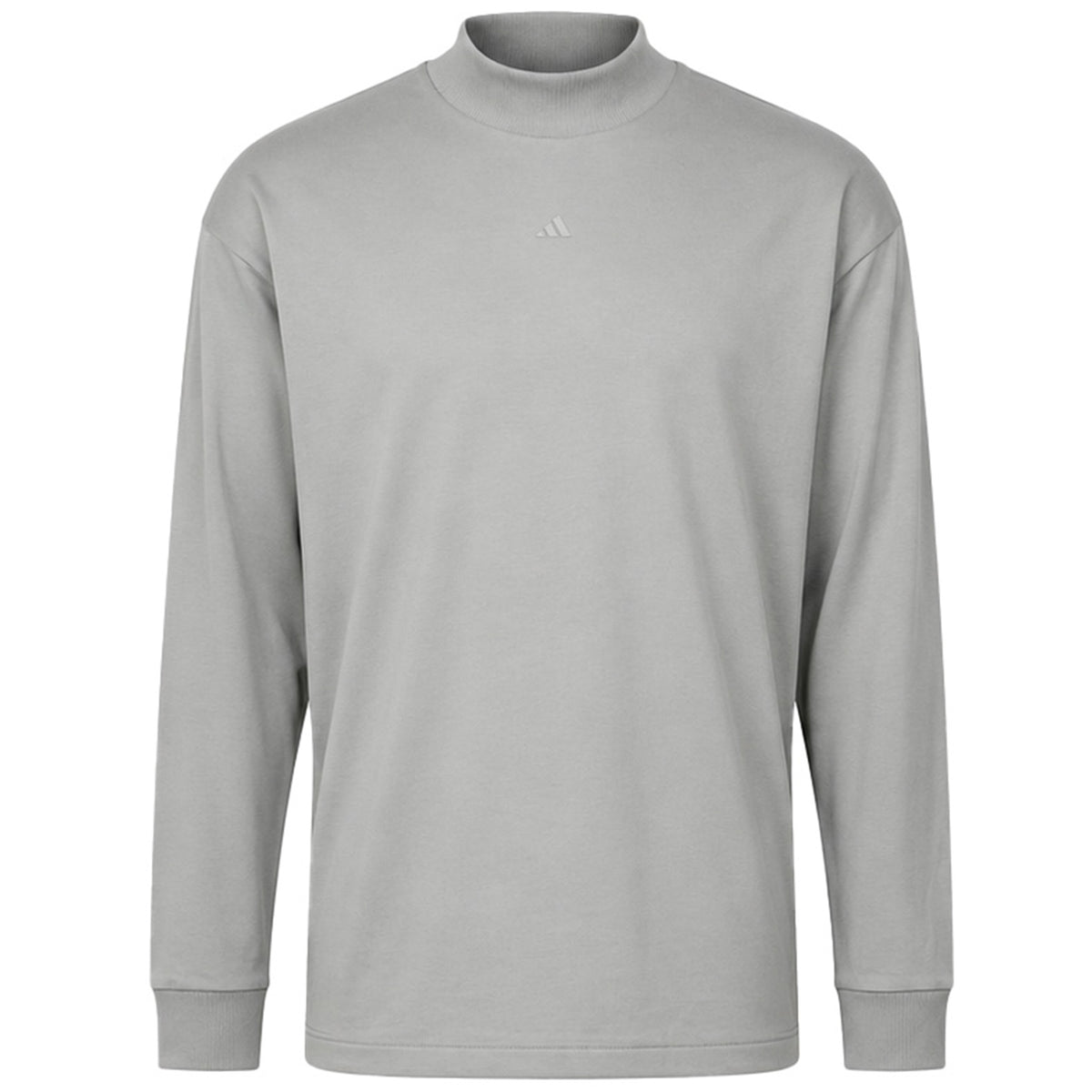 Adidas Logo Basketball Mens Grey Top