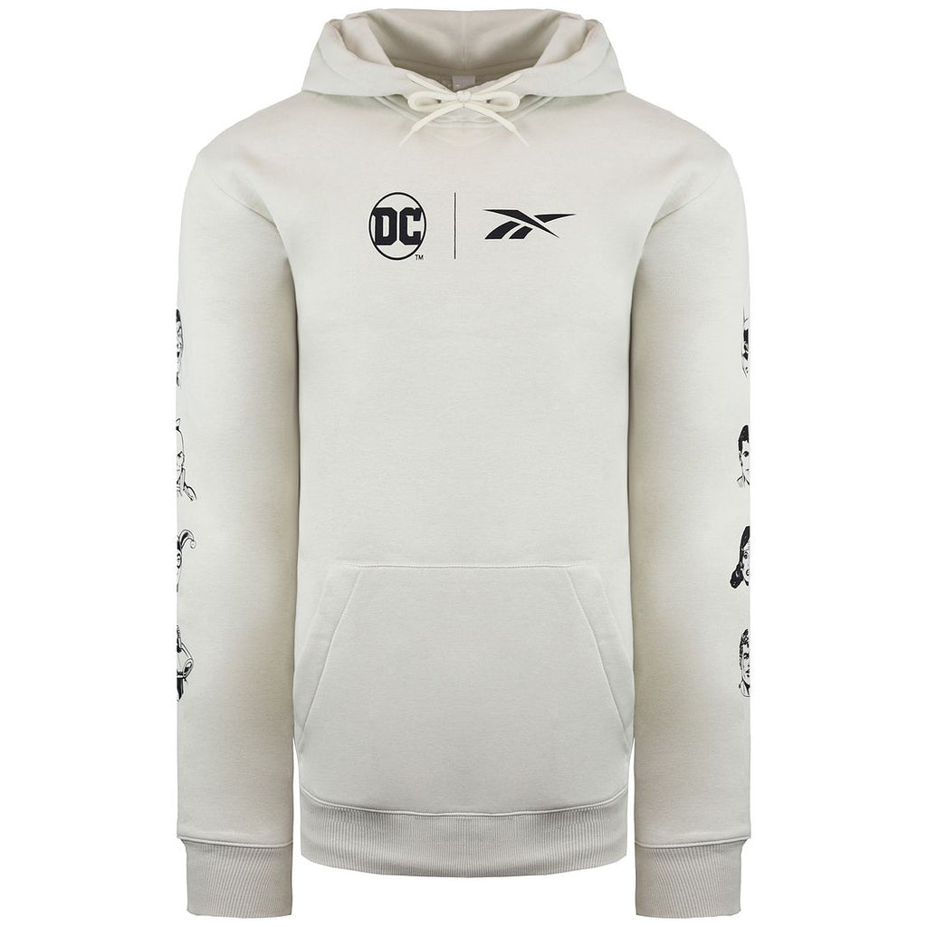 Reebok x DC Logo Mens Off White Hoodie