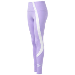 Reebok WOR Big Logo Womens Purple Leggings