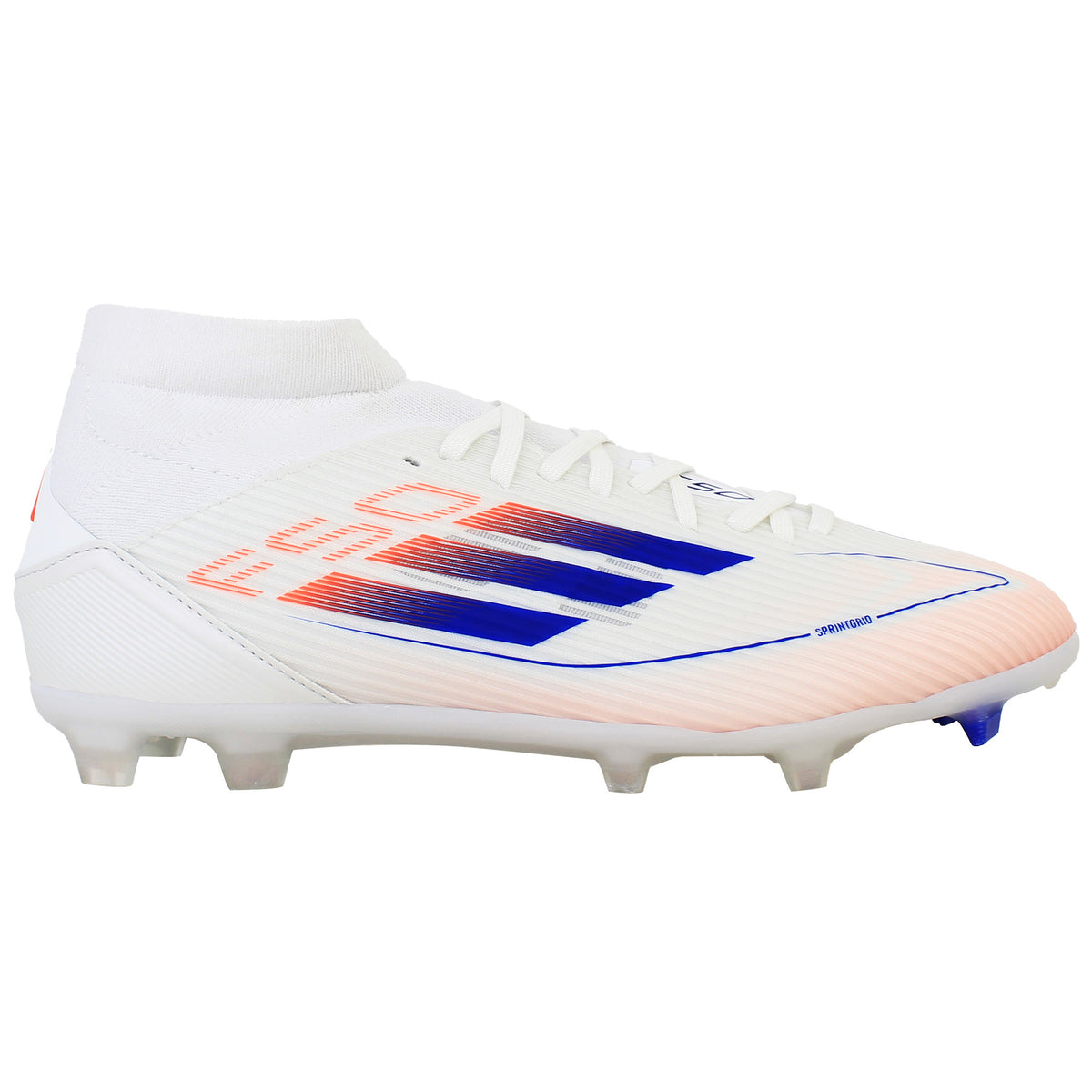Adidas F50 League Mid FG/MG Womens White Football Boots