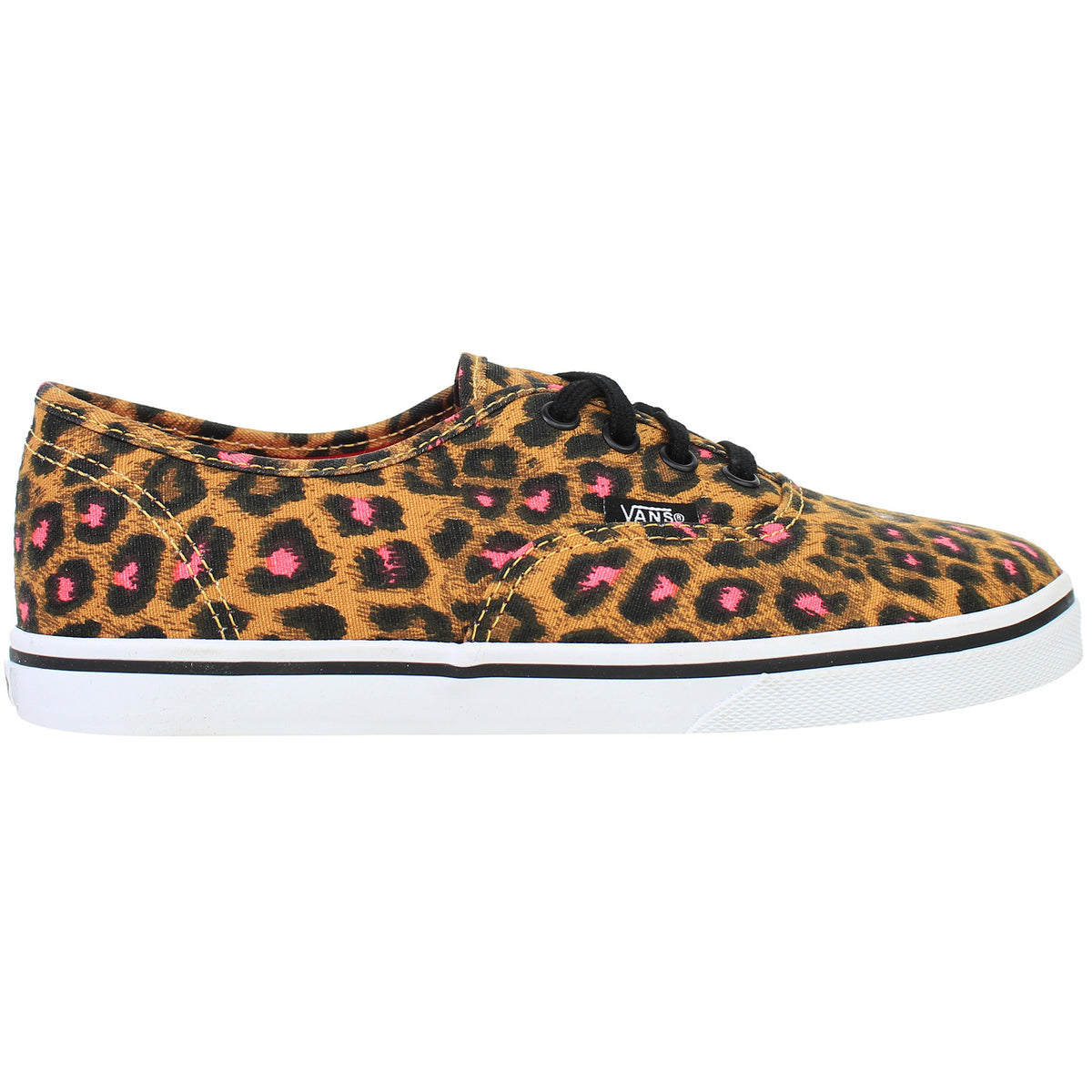 Vans Off The Wall Leopard Print Kids Brown Plimsolls
