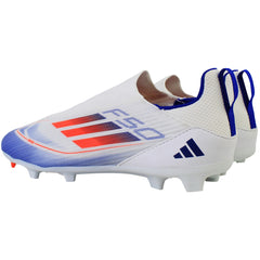 Adidas F50 League LL FG/MG Kids White Football Boots