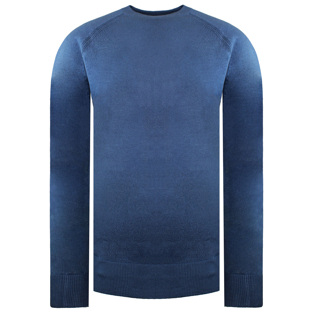 Island Green Raglan Mens Blue Golf Sweater