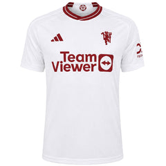 Adidas 2023/24 Manchester United Mens White Third Football Shirt
