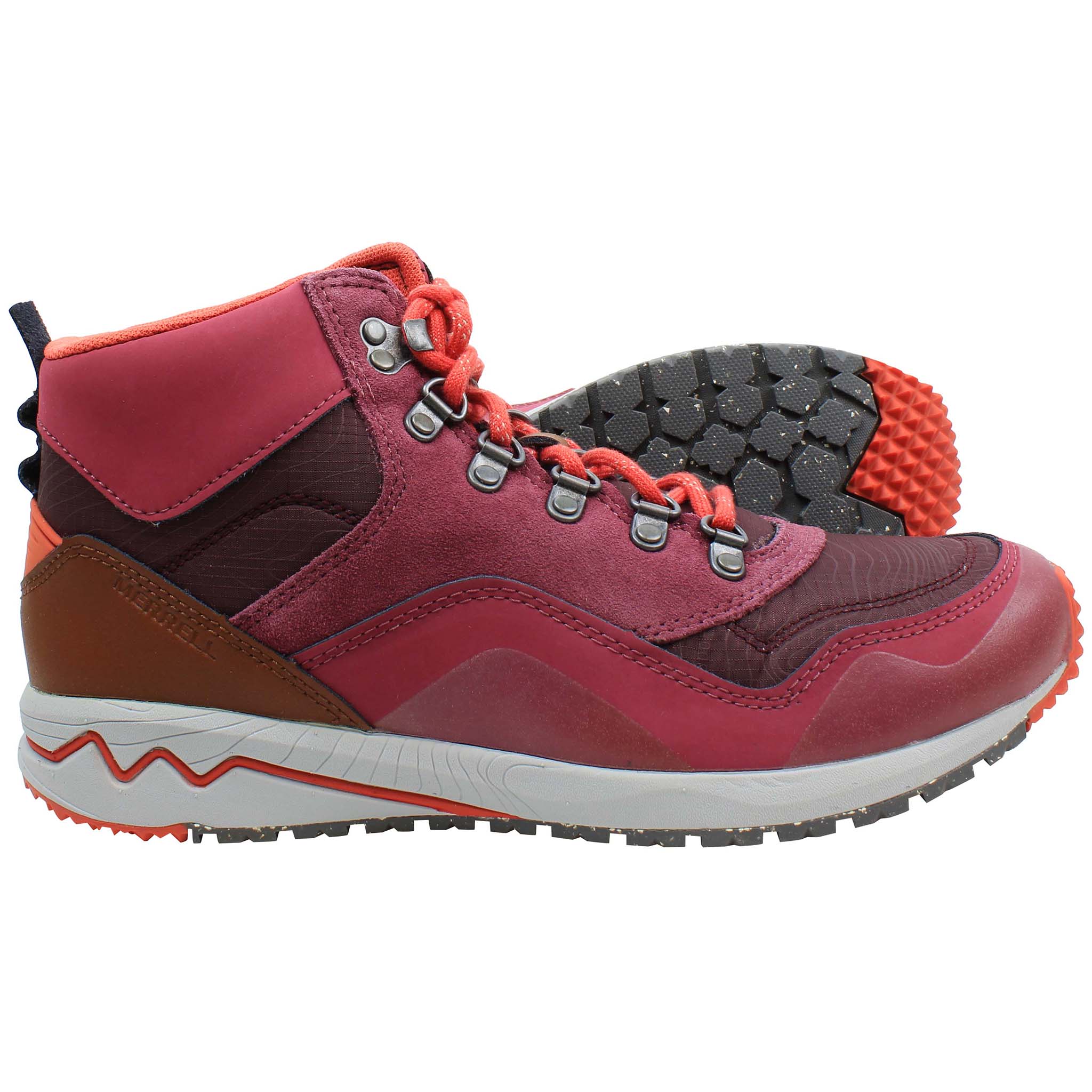 Merrell Stowe Mid Womens Pink Boots