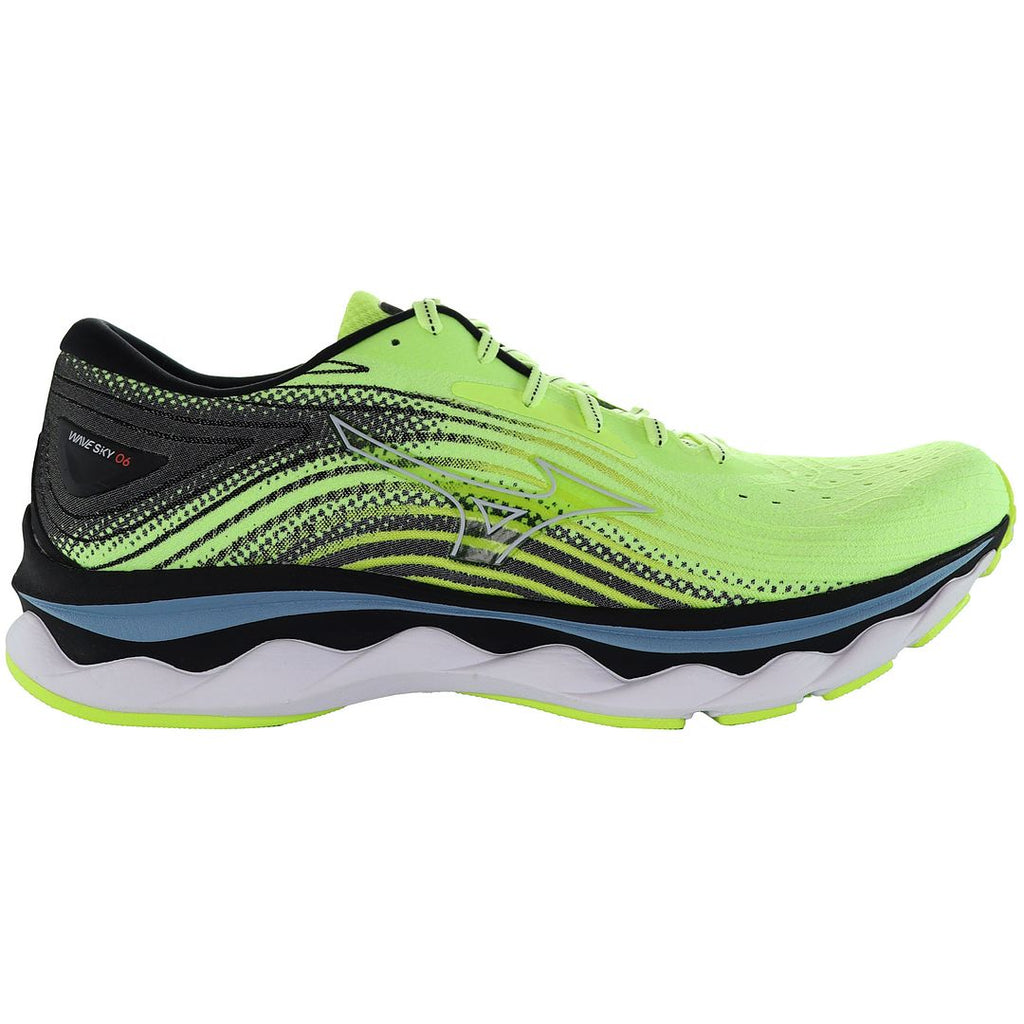 Mizuno Wave Sky 6 Mens Green Running Shoes