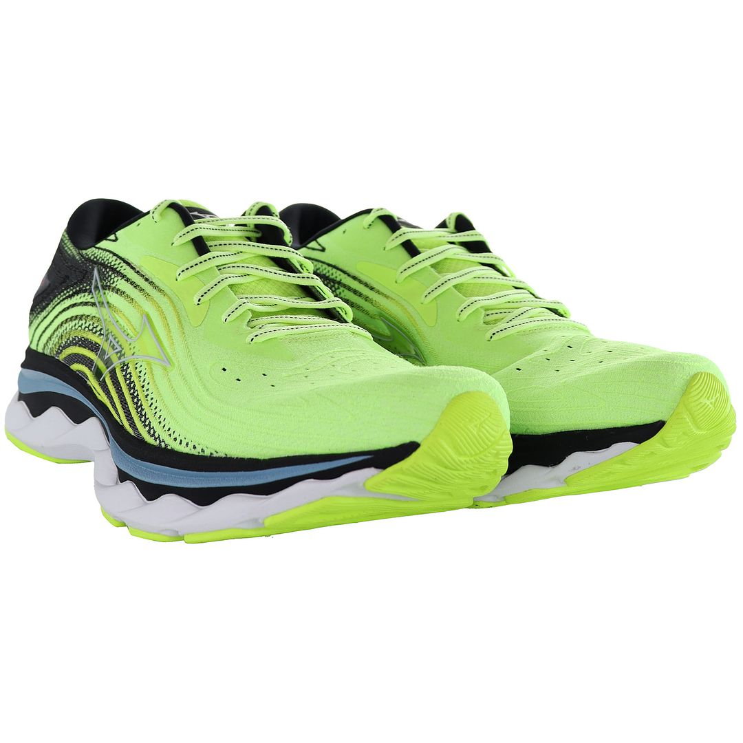 Mizuno Wave Sky 6 Mens Green Running Shoes