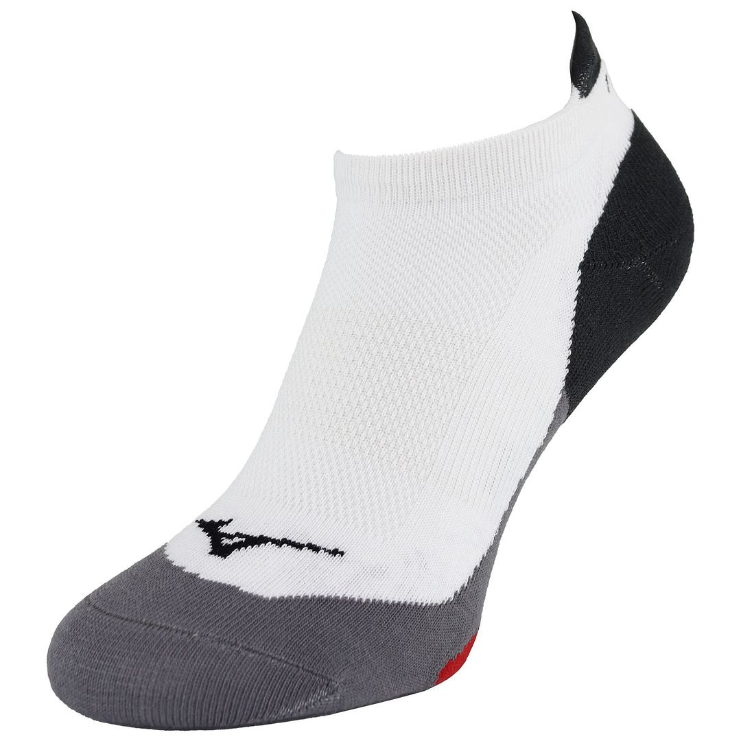 Mizuno Race Low Mens White/Grey Running Socks