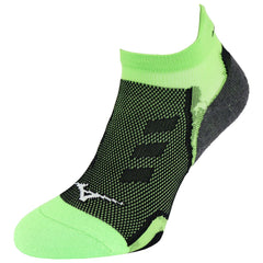 Mizuno DryLite Race Low Mens Green/Black Running Socks