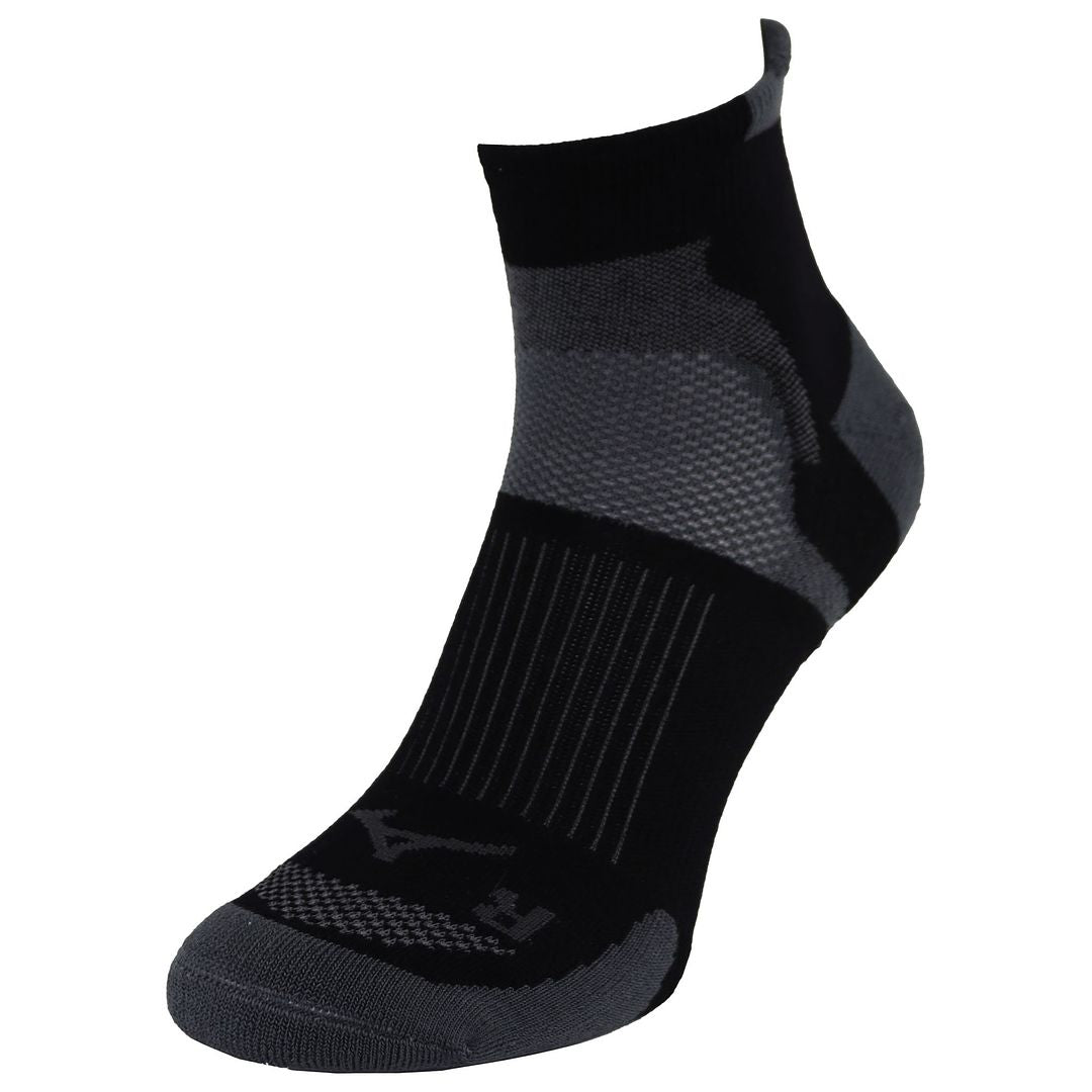 Mizuno Race Low Mens Black/Grey Running Socks