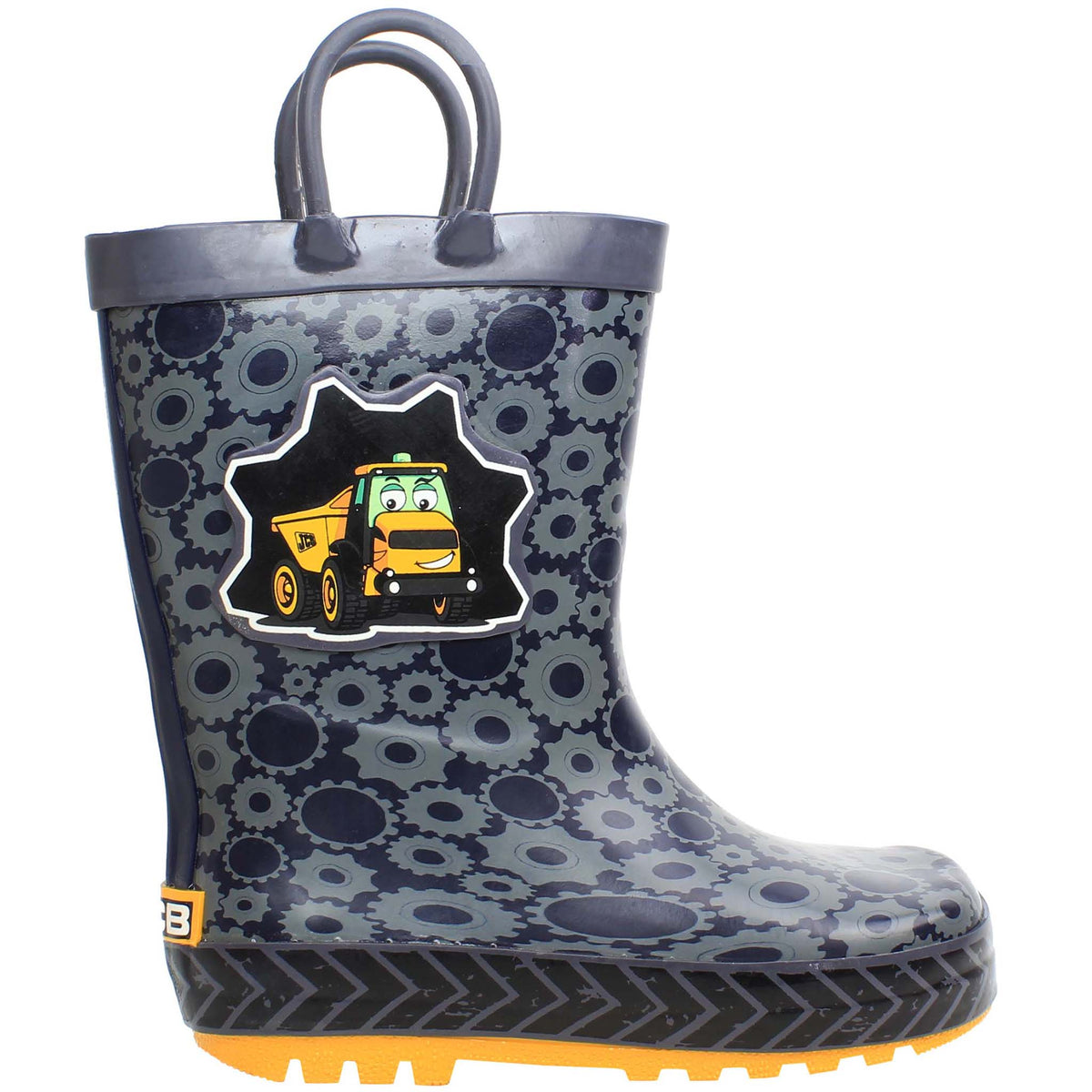 JCB Wade Kids Navy Wellington Boots