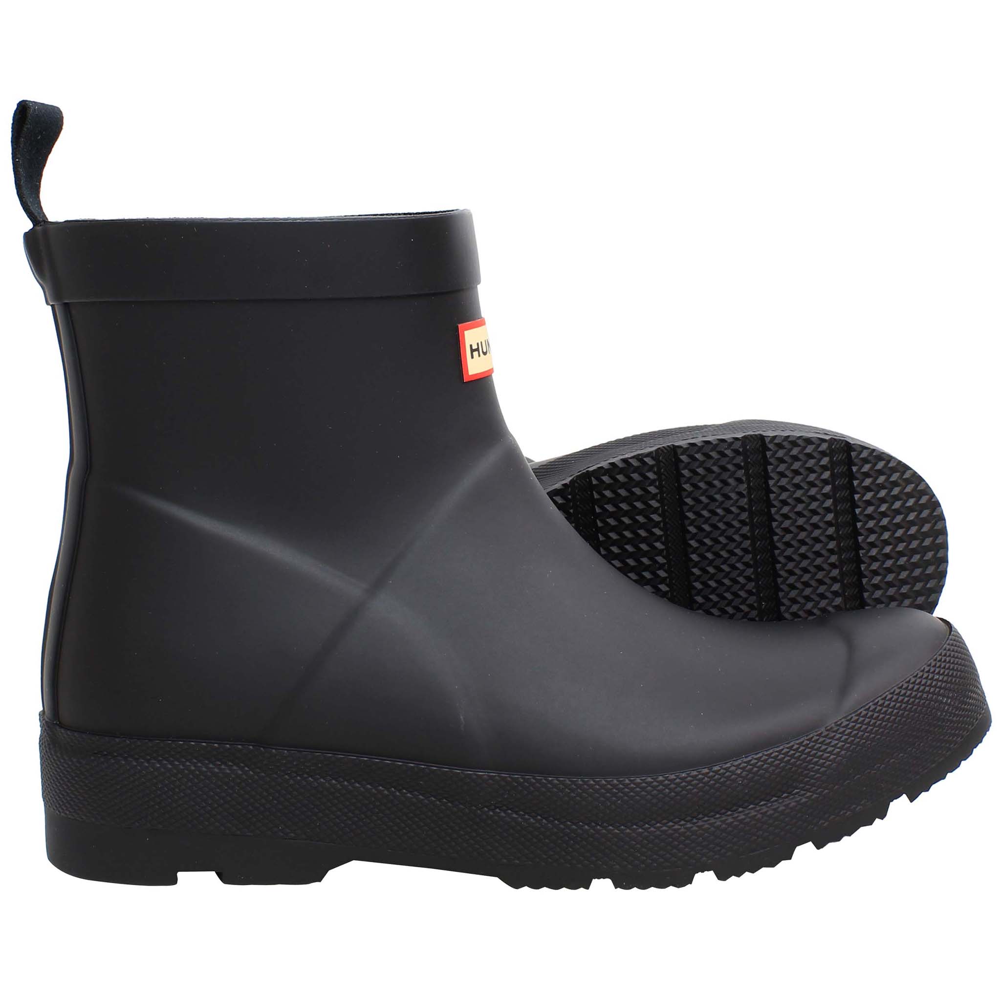 Hunter Play Kids Black Wellington Boots