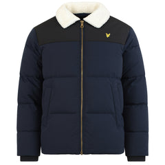 Lyle & Scott Borg Collar Mens Navy Puffer Jacket