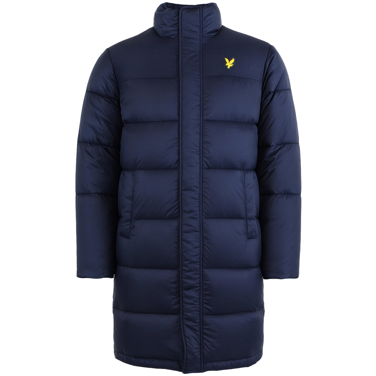 Lyle & Scott Longline Wadded Mens Navy Parka Jacket