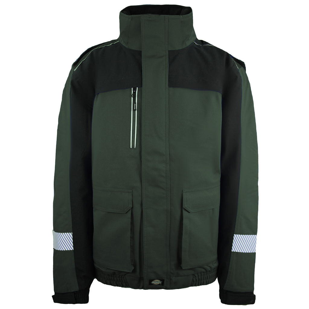 Dickies Winter Work Waterproof Mens Green/Black Coat