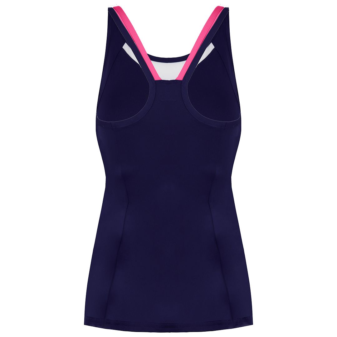 Mizuno DryLite Womens Navy/White Tank Top