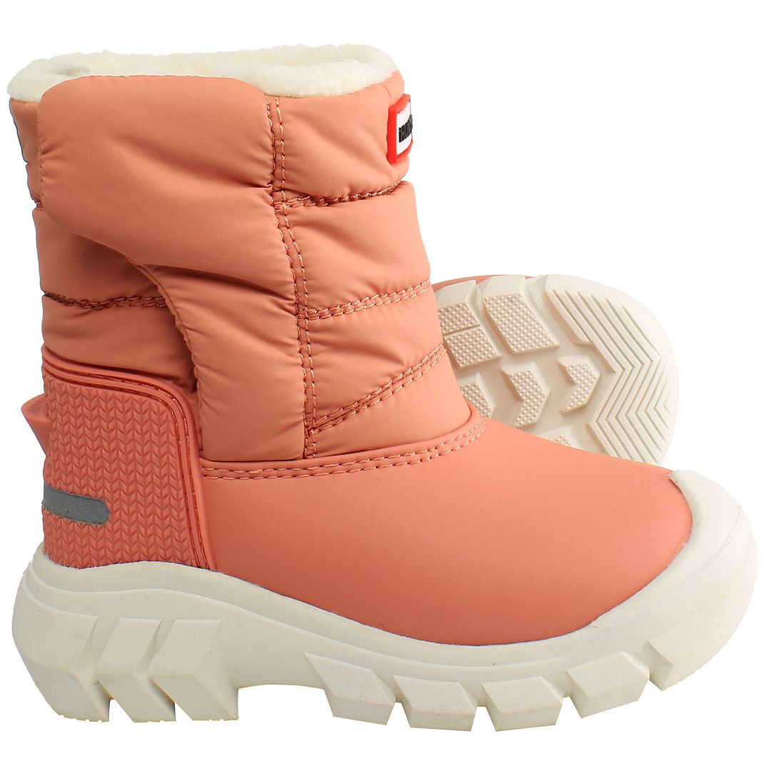 Hunter Intrepid Kids Brown Snow Boots