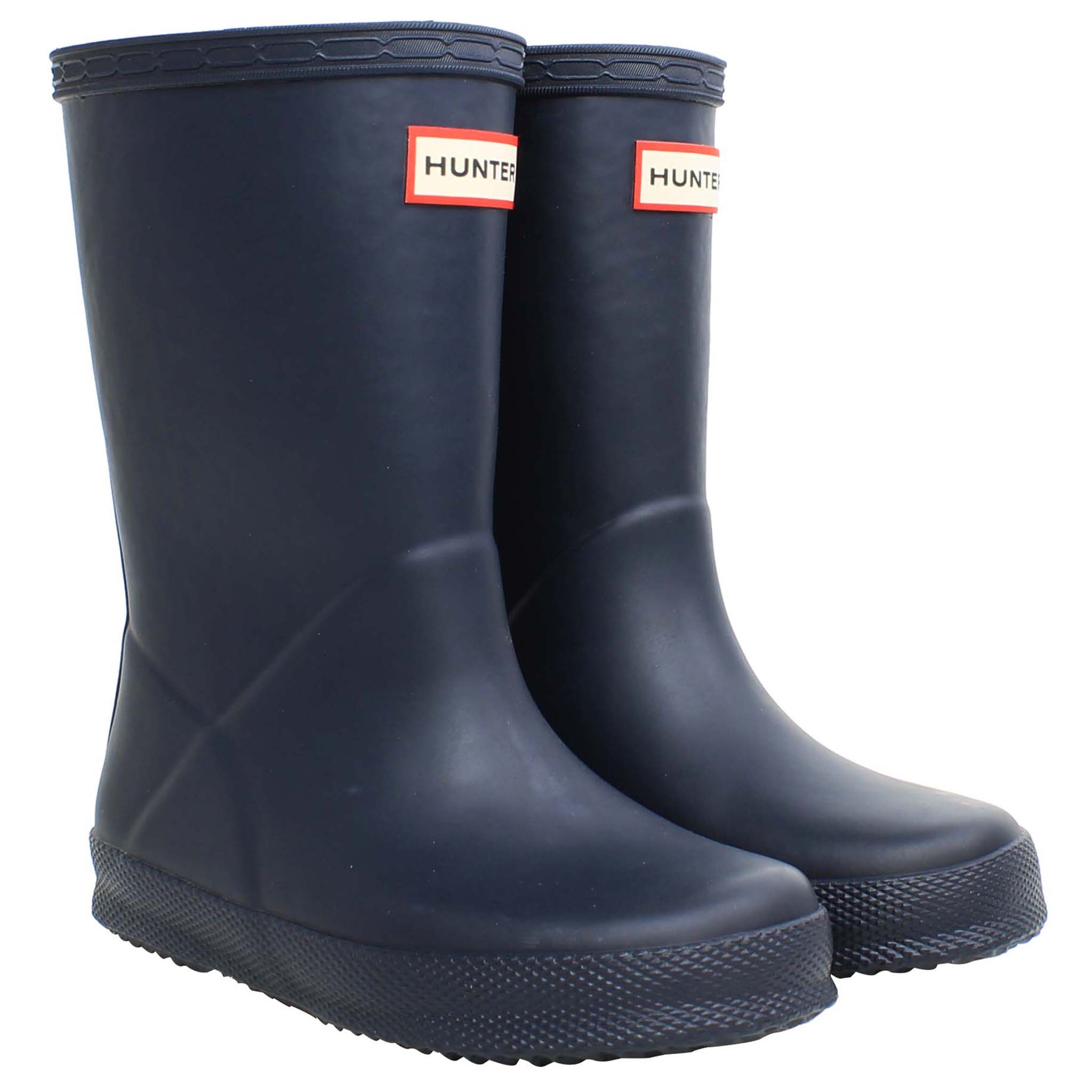 Hunter Original First Kids Navy Wellington Boots