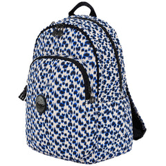 Kipling Delia Curious Leopard Blue Backpack