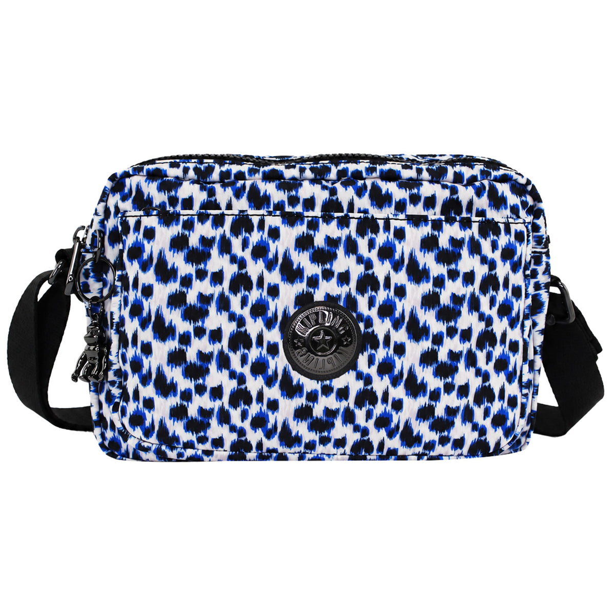 Kipling Curious Leopard Abanu Blue Crossbody Bag