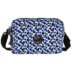 Kipling Curious Leopard Abanu Blue Crossbody Bag