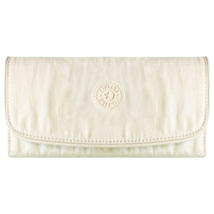 Kipling Money Land Womens Beige Pearl Large Wallet