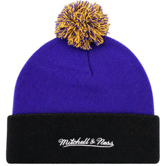 Mitchell & Ness NBA Los Angeles Lakers Double Take Knit Purple Beanie