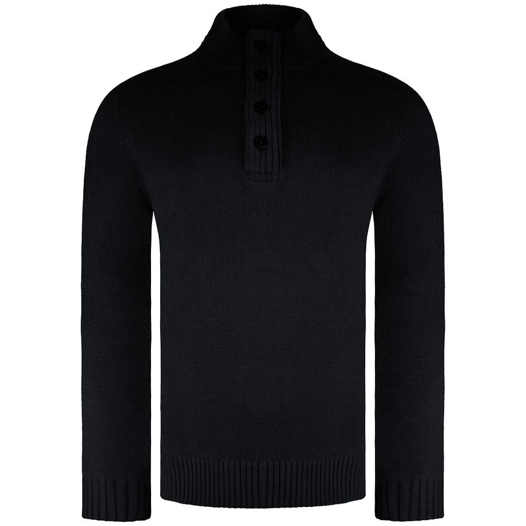 Weekend Offender Castillos Mens Black Sweater