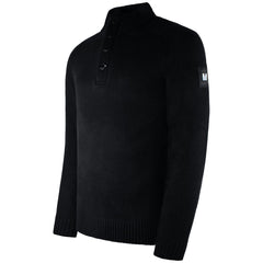 Weekend Offender Castillos Mens Black Sweater