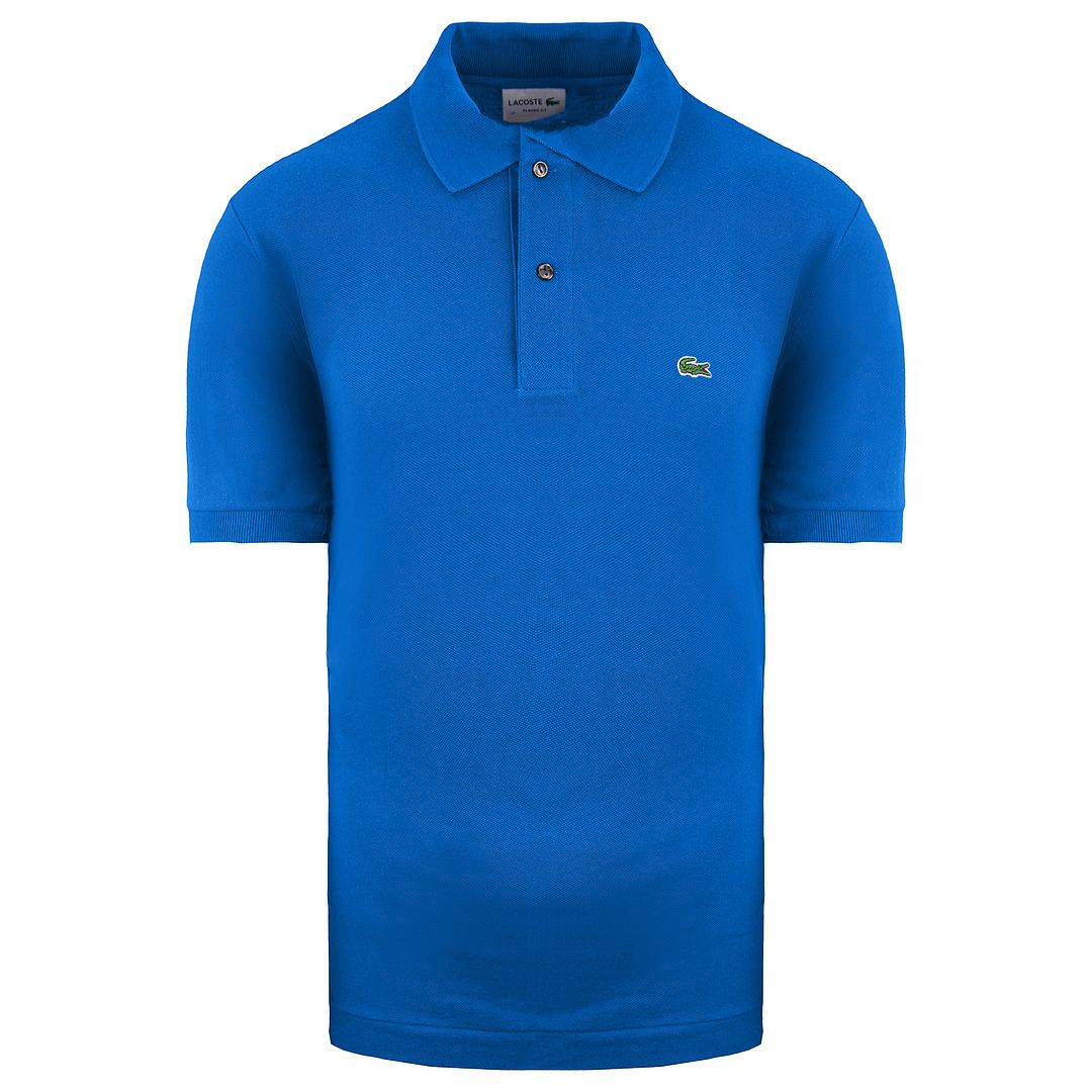 Lacoste Cotton Mens Blue Polo Shirt