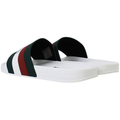 Lambretta Prince Mens White/Green Sliders