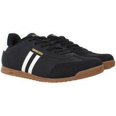 Lambretta Tackle Mens Black/White Trainers