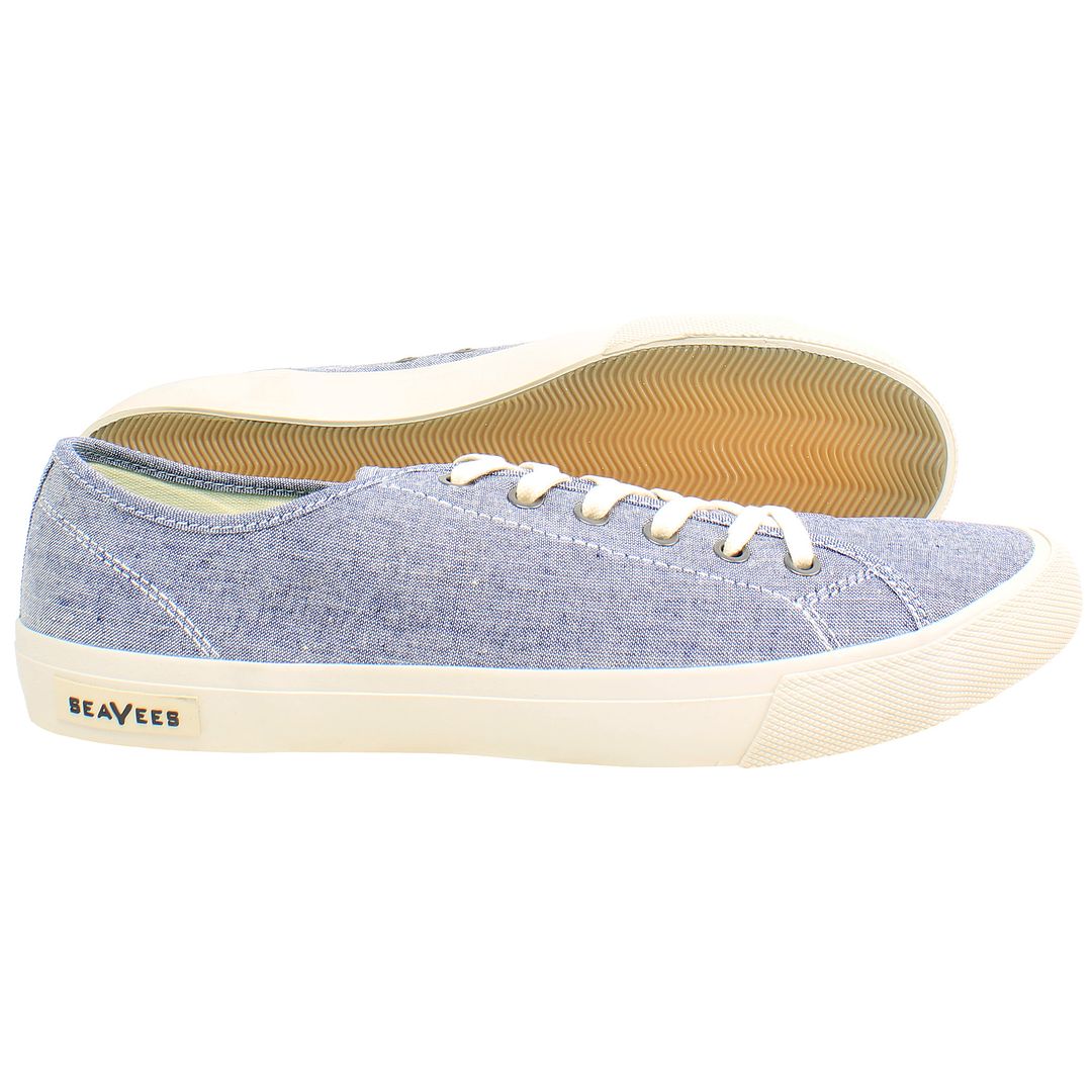 Seavees Legend Chambray Mens Blue Shoes